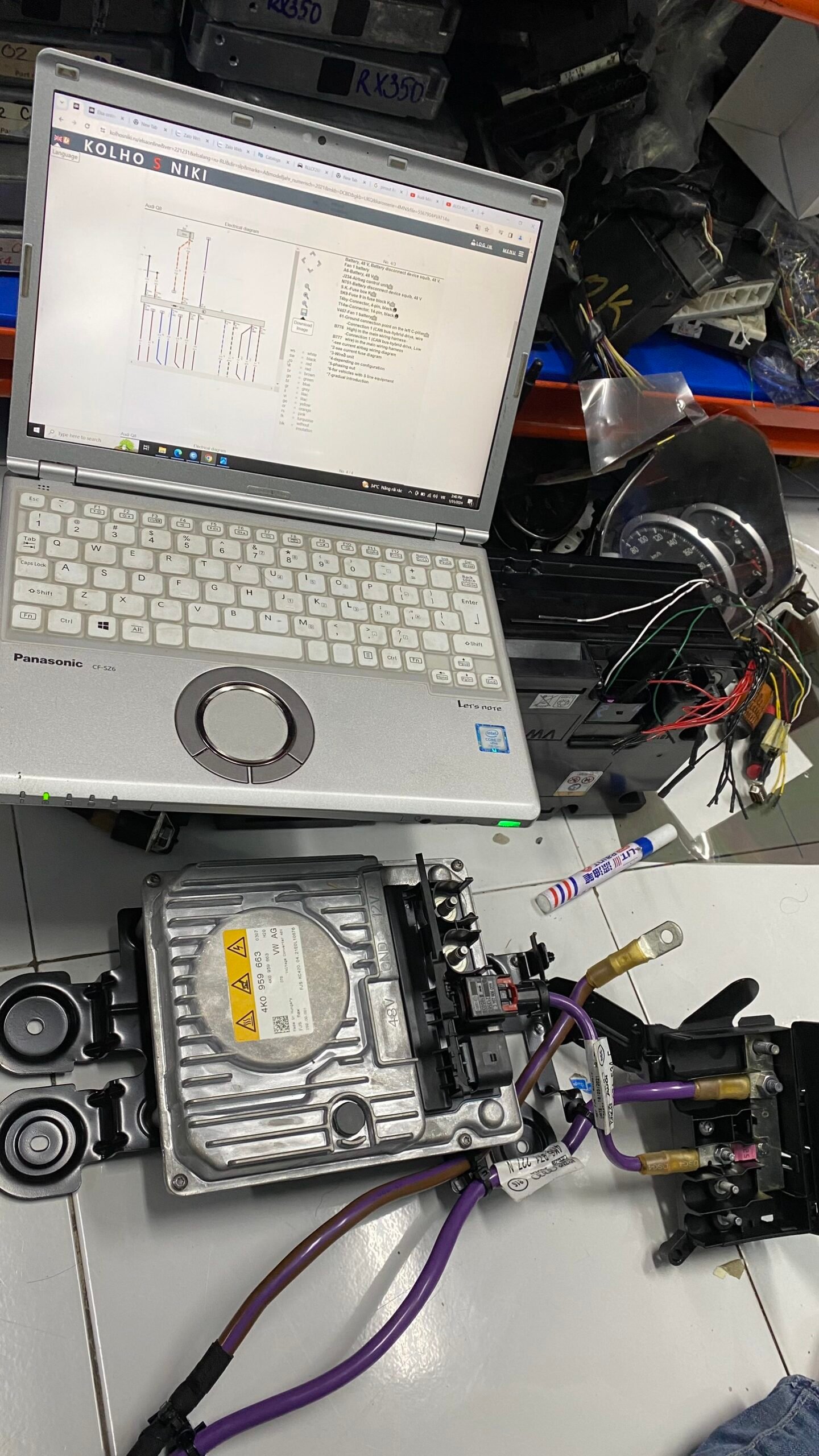 GARAGE VES CHUYÊN SỬA CHỮA LỖI ẮC QUY 48V TRÊN XE AUDI! 48V BATTERY 8 GARAGE VES CHUYÊN SỬA CHỮA LỖI ẮC QUY 48V TRÊN XE AUDI! 48V BATTERY