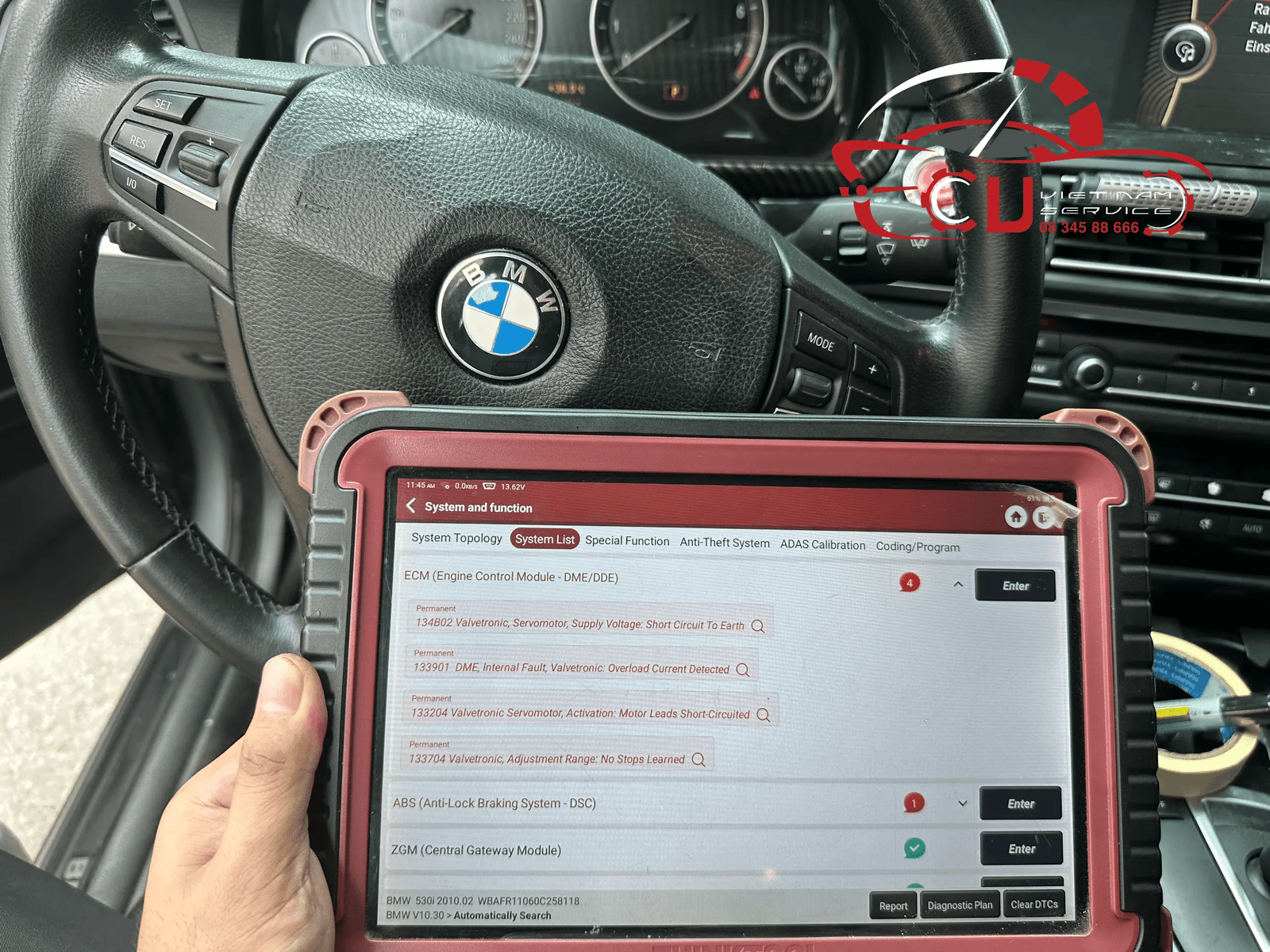 GARAGE VES CHUYÊN SỬA CHỮA HỘP ECU MSV90 BMW F10 530i