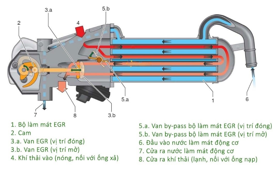 CÁC THÀNH PHẦN VAN TUẦN HOÀN KHÍ THẢI - EGR