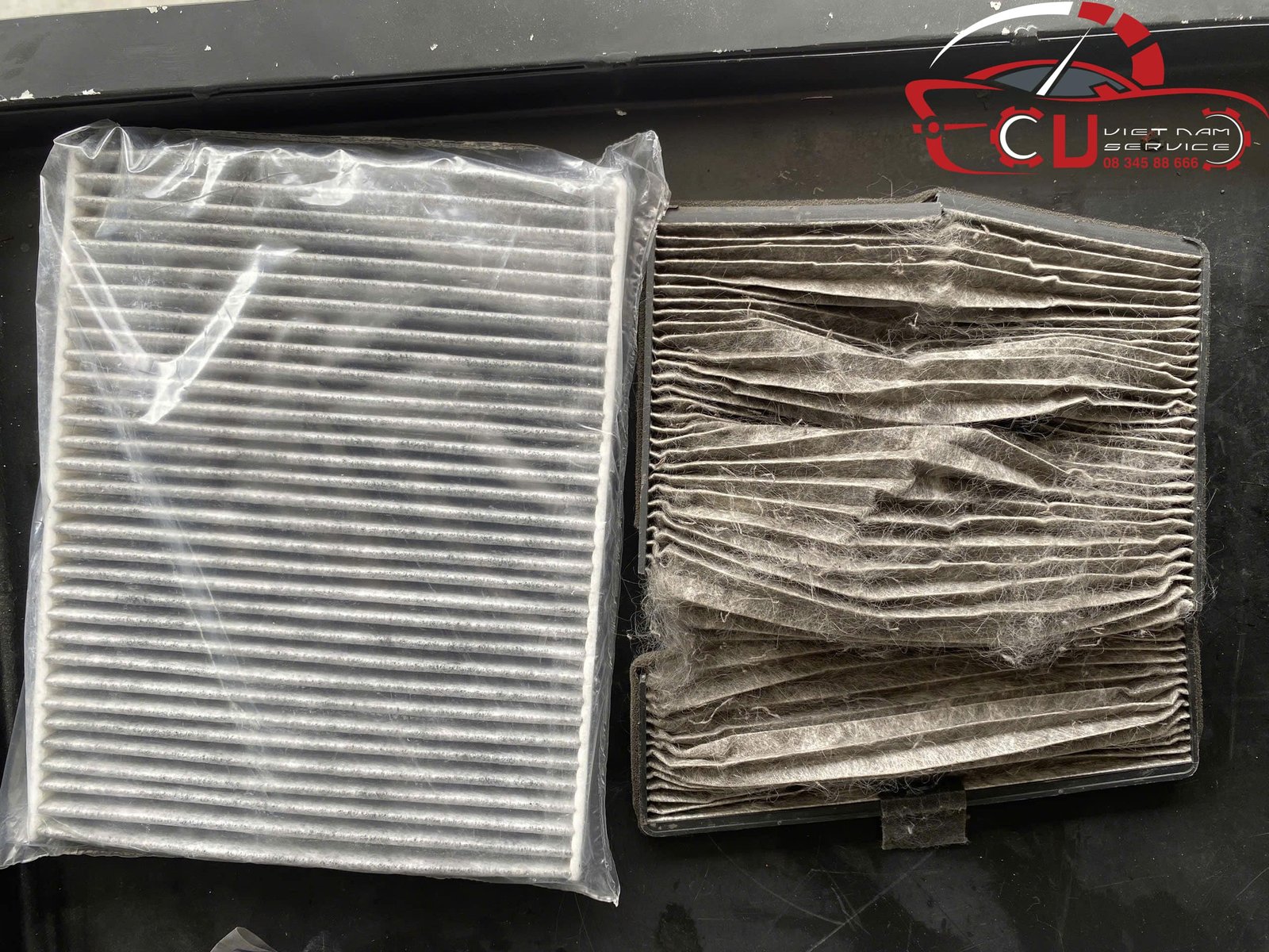 Thay thế lọc gió động cơ, lọc gió điều hòa