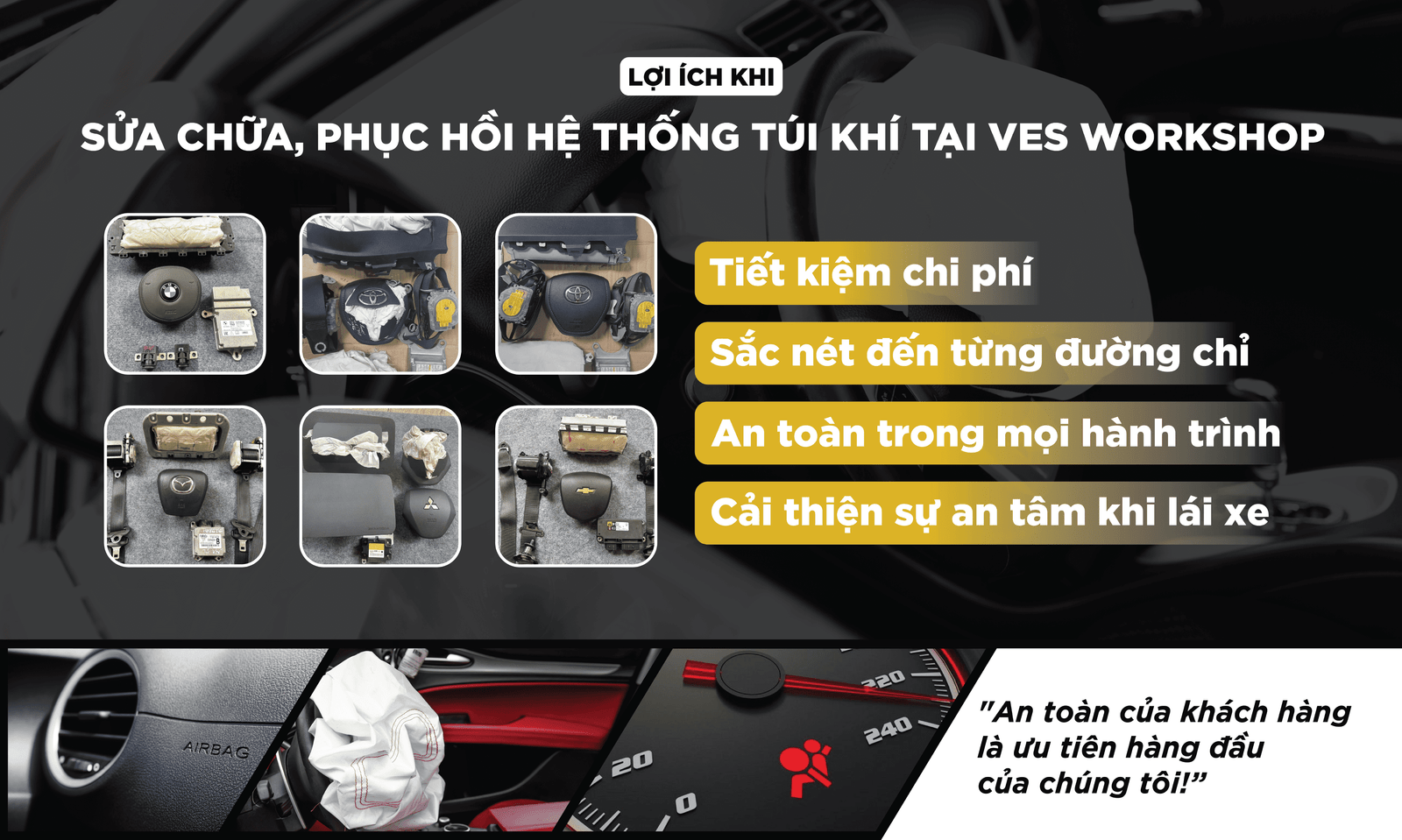 CHUYÊN SỬA CHỮA HỘP ĐIỀU KHIỂN TÚI KHÍ SRS HONDA CRV