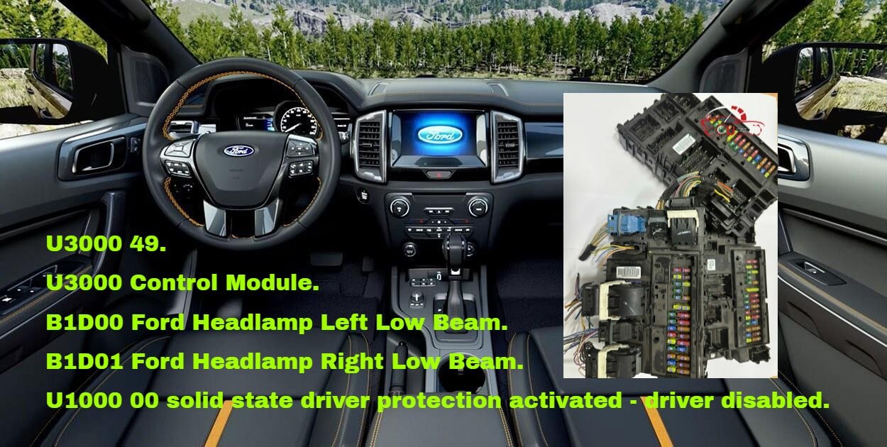 LỖI MẤT ĐÈN PHA CỦA XE FORD RANGER U3000 1 LỖI MẤT ĐÈN PHA CỦA XE FORD RANGER U3000