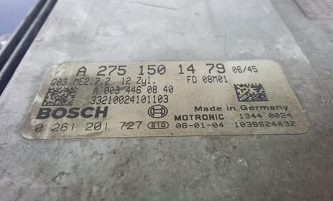 MÔ-ĐUN ĐIỀU KHIỂN ĐỘNG CƠ MERCEDES-BENZ MÃ PHỤNG TÙNG ECU ECM  A 275 150 14 79 ECU ECM MERCEDES-BENZ  A 275 150 14 79 , A2751501479 0 261 201 727 , 0261201727