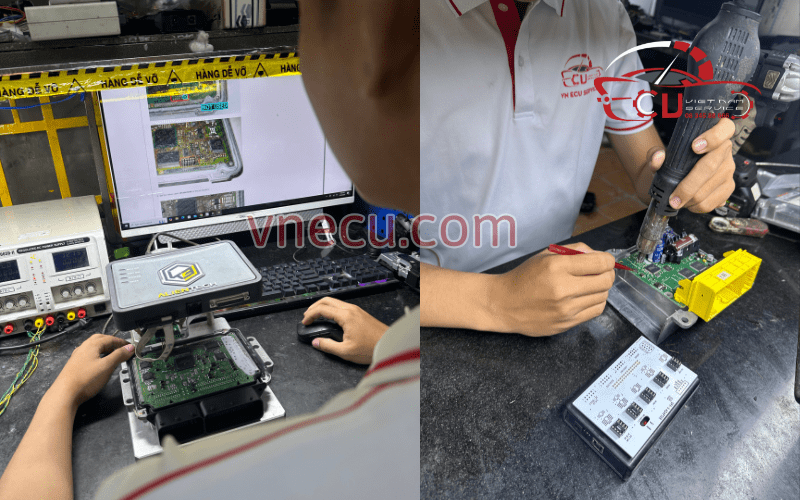 Chẩn đoán lỗi ECU Honda bằng máy móc chuyên dụng