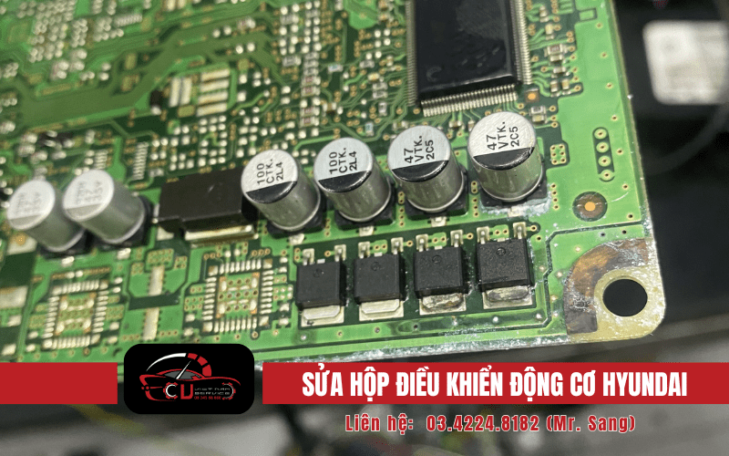Hộp ECU Hyundai bị ẩm ướt, ngấm nước