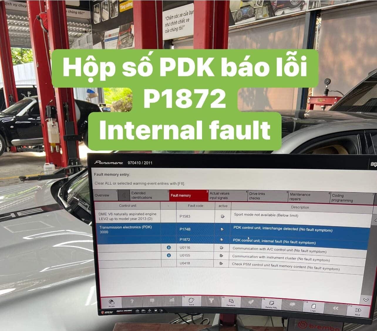 CÁC VẤN ĐỀ THƯỜNG GẶP Ở HỘP SỐ PORSCHE PANAMERA